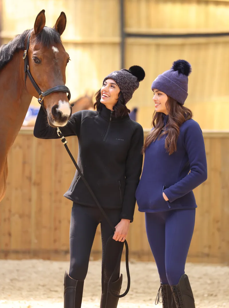 Shires Aubrion Shield Winter Riding Tights - Black-4