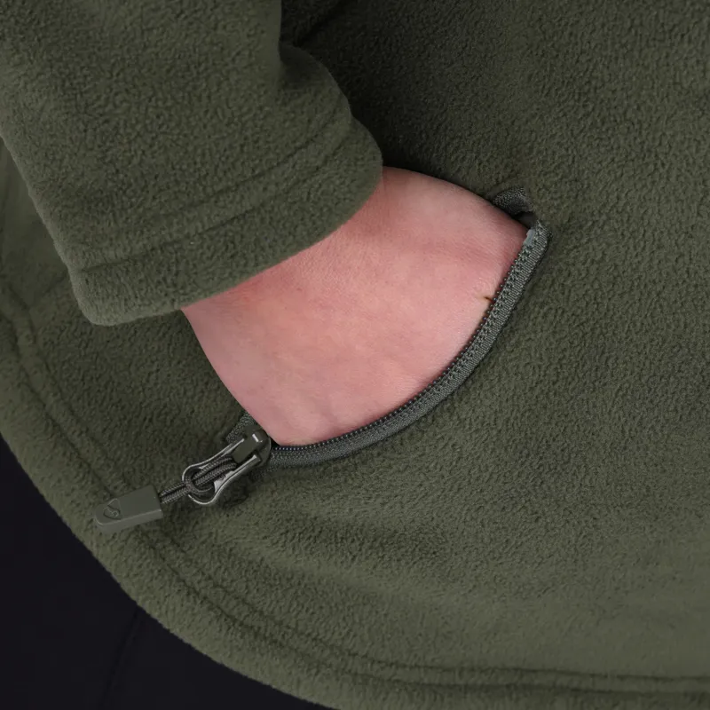 Shires Aubrion Restore Half Zip Fleece - Green-2