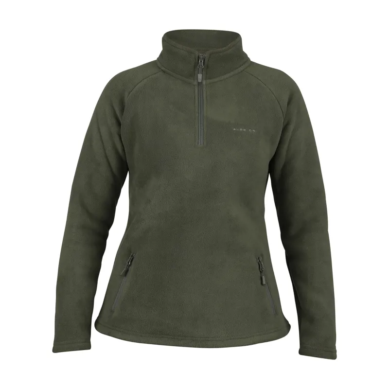 Shires Aubrion Restore Half Zip Fleece - Green