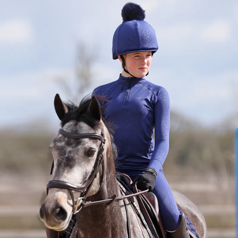 Shires Aubrion Young Rider Revive Winter Baselayer - Ink-2