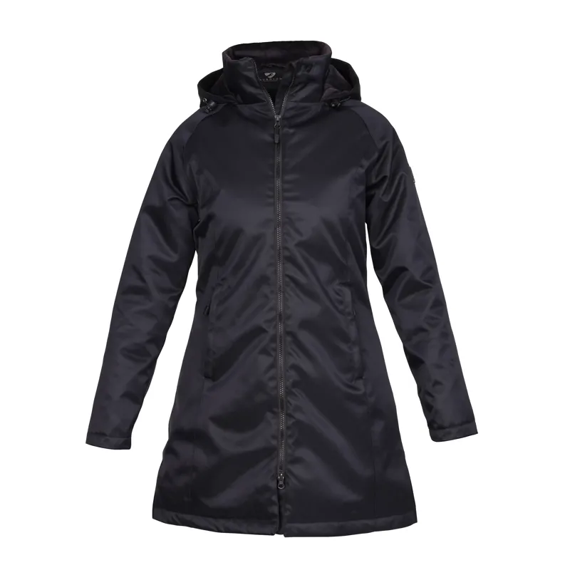 Shires Aubrion Halcyon Waterproof Mid Length Coat - Black