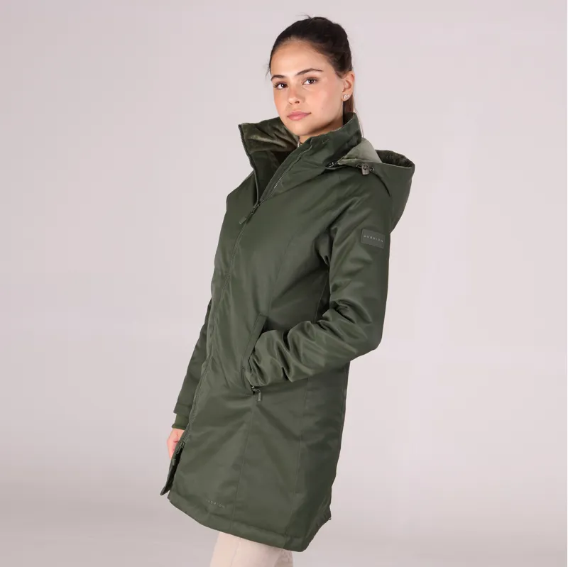 Shires Aubrion Halcyon Waterproof Mid Length Coat - Green-2