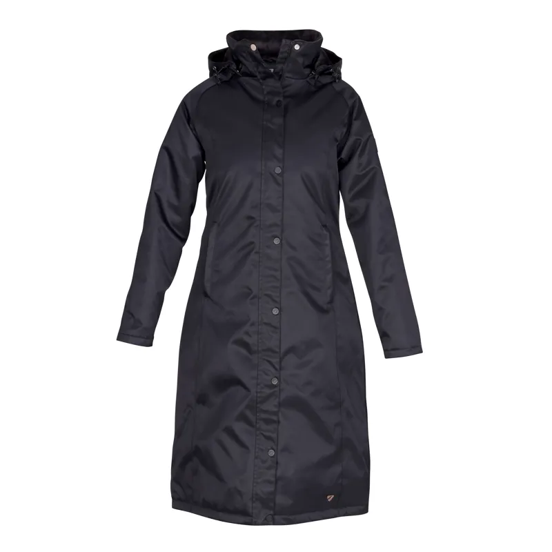 Shires Aubrion Halcyon Long Waterproof Coat - XXS - Black