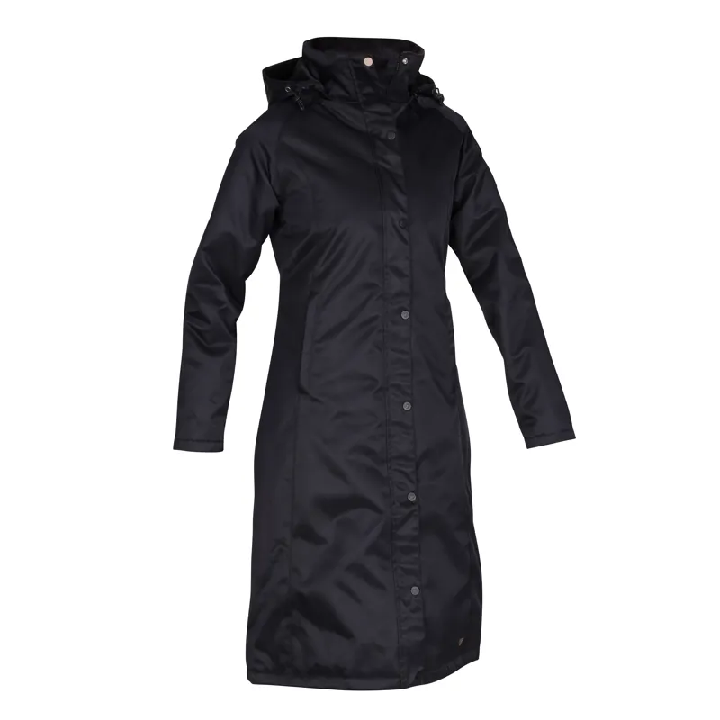 Shires Aubrion Halcyon Long Waterproof Coat - XXS - Black-1