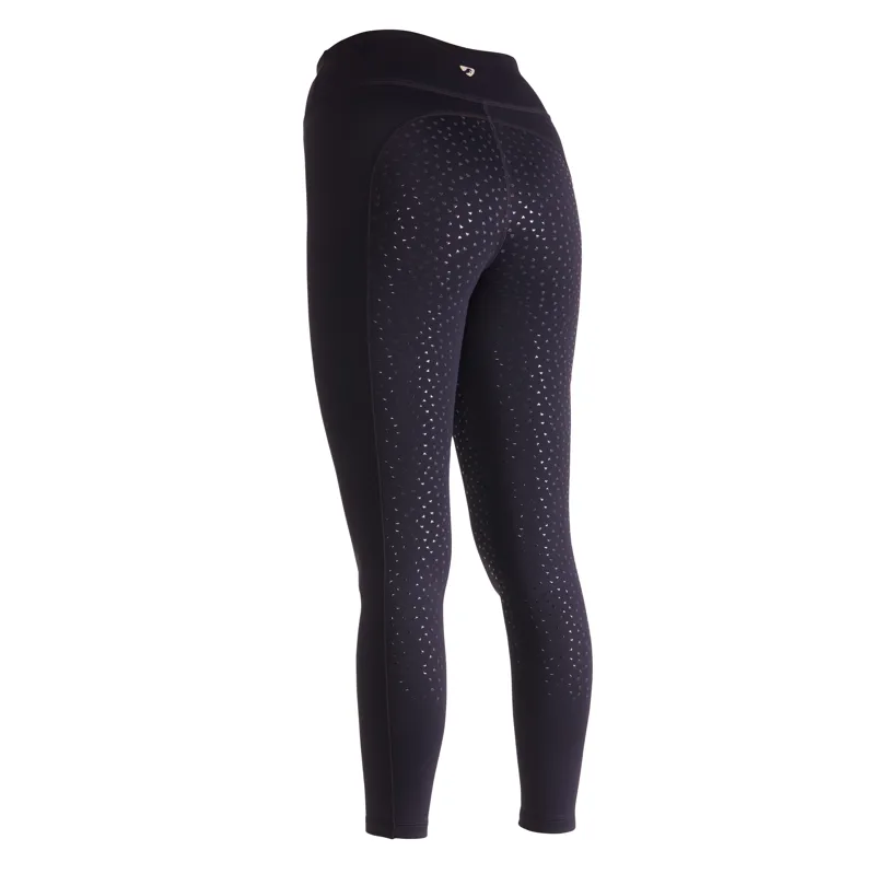 Shires Aubrion Shield Winter Riding Tights - Black-1