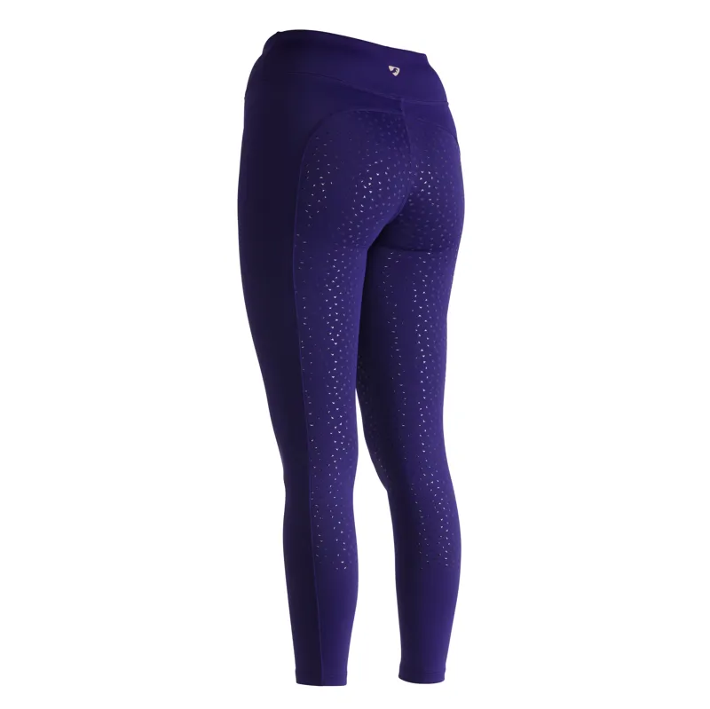 Shires Aubrion Shield Winter Riding Tights - Ink-1