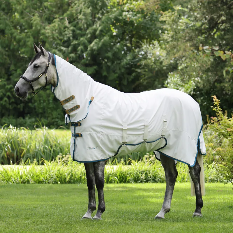 Shires Tempest Plus Sweet-Itch Combo Rug - White
