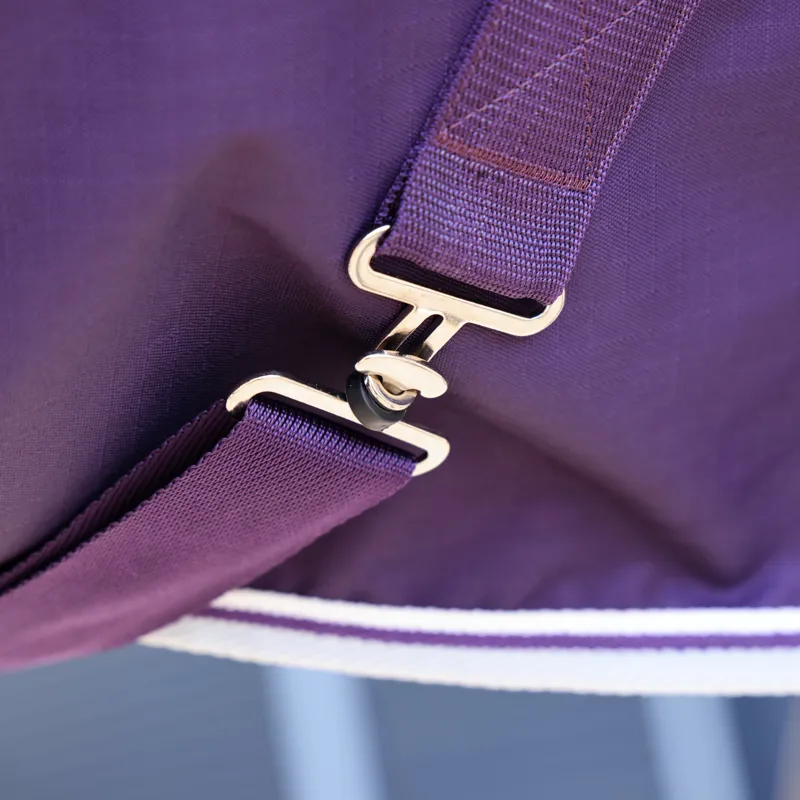 Shires Highlander Original 100g Turnout Combo Rug - Plum-2