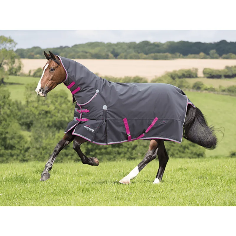 Shires Highlander Original 300g Combo Turnout Rug - Charcoal/Grey - 6ft