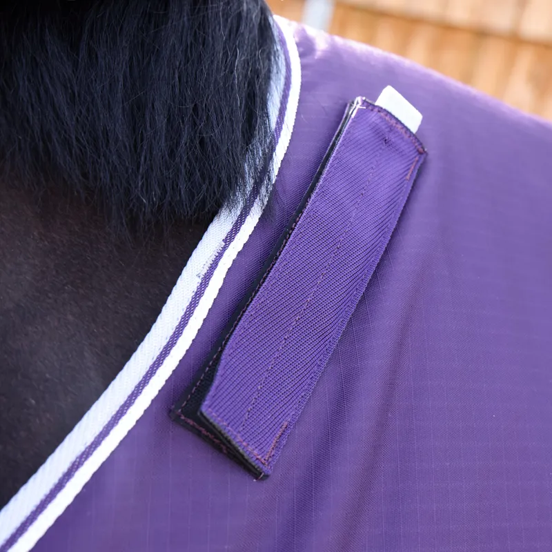 Shires Highlander Original 100g Turnout Rug and Neck Set - Plum-8
