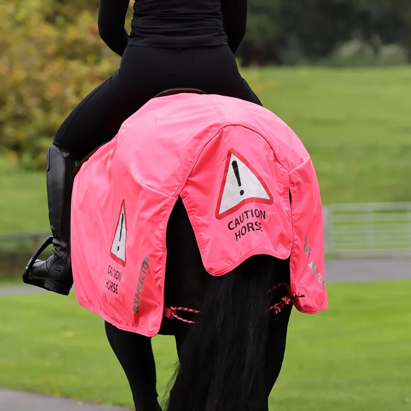 Shires Equi Flector Waterproof Exercise Sheet - Pink-1