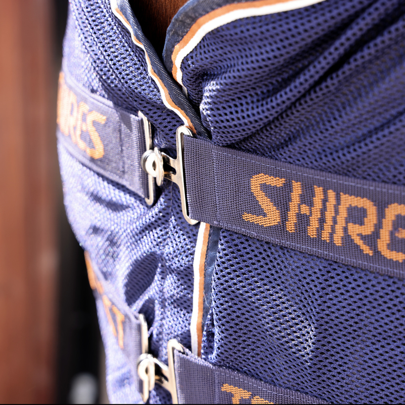 Shires Tempest Original Mesh Cooler Rug - Navy Ink-4