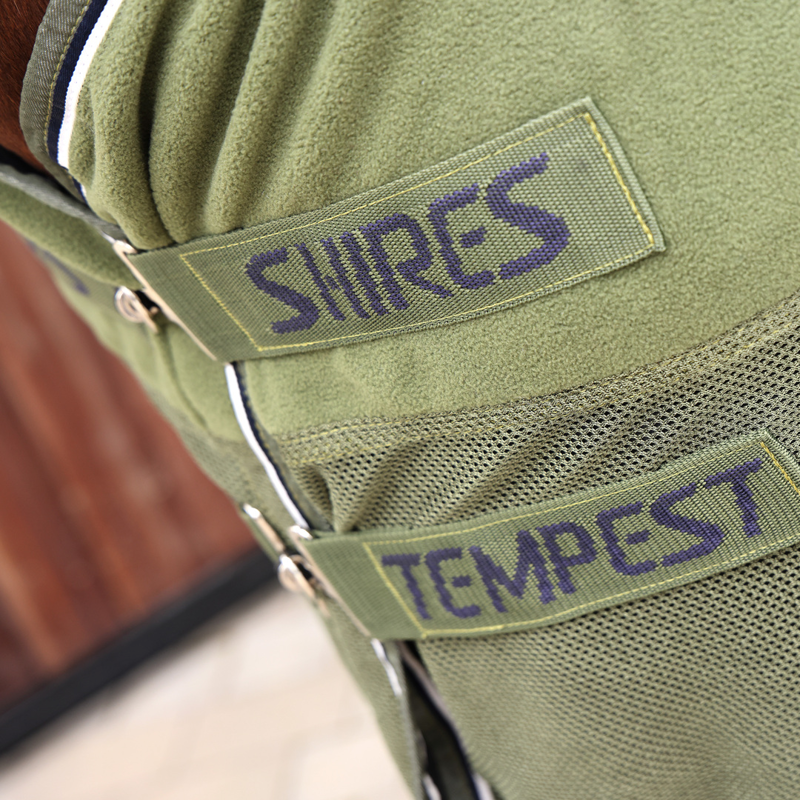 Shires Tempest Original Fleece/Mesh Cooler Rug - Khaki-1