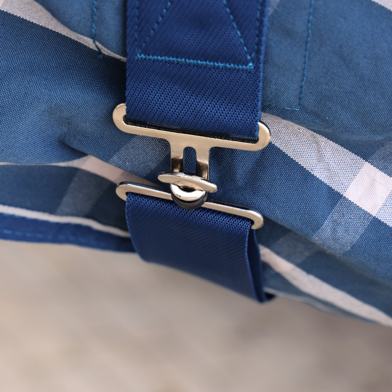 Shires Tempest Original Stable Sheet - Teal Check-2