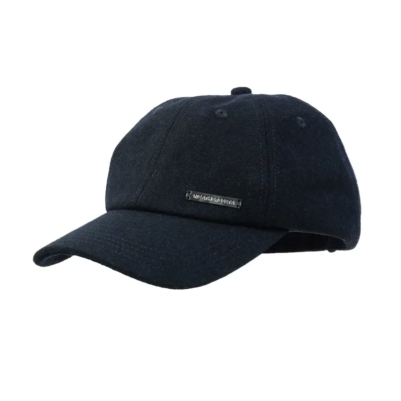 WeatherBeeta Performance Melton Wool Cap - Navy Marle