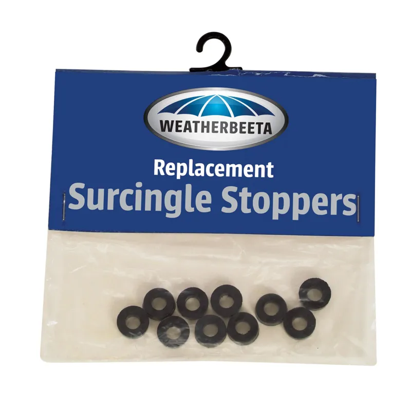 WeatherBeeta Rubber Surcingle Stoppers 10 Pack - Black