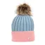 Hy Equestrian Synergy Luxury Bobble Hat - Aqua/Rose