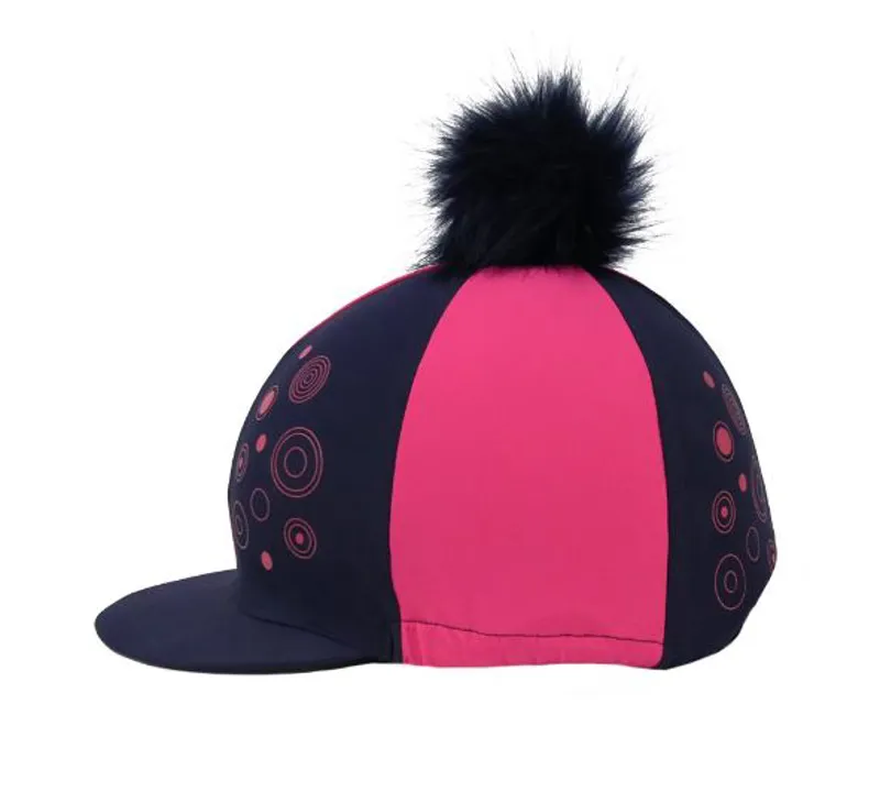 Hy Equestrian DynaMizs Ecliptic Hat Cover - Navy/Magenta