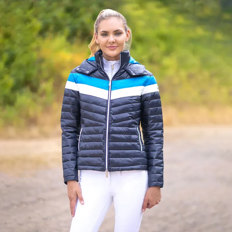 Coldstream Southdean Quilted Jacket - Navy/White/Blue-4