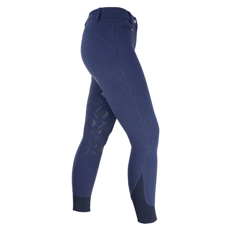 Hy Equestrian Derby Ladies Breeches - Navy-2