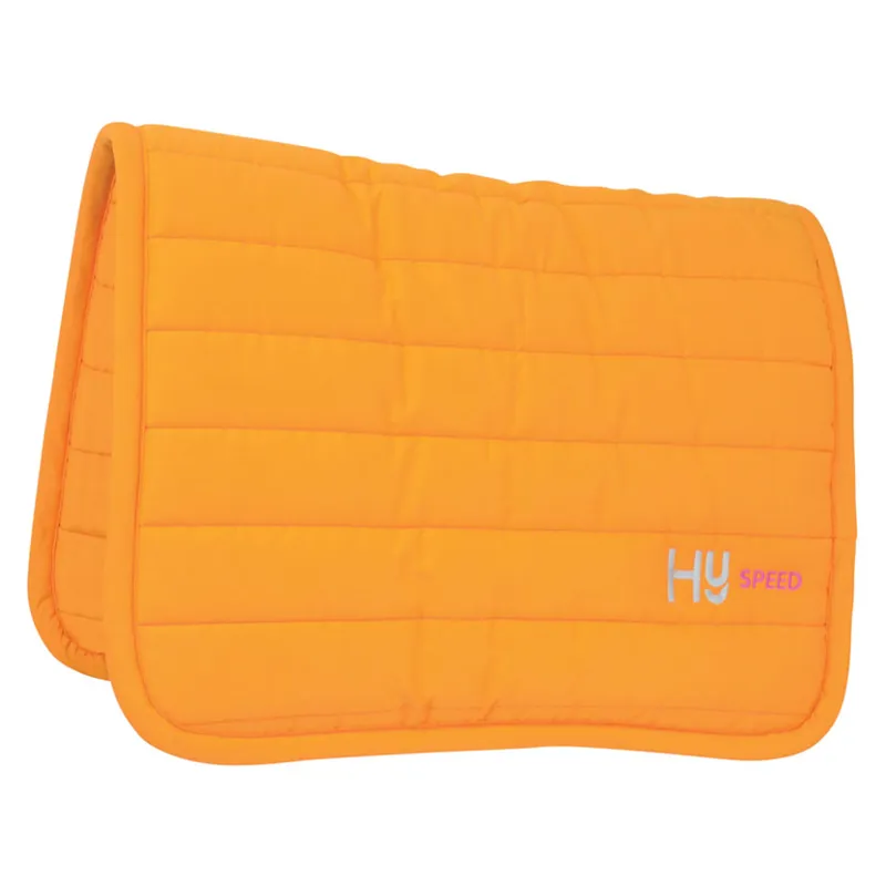 Hy Equestrian Neon Reversible Comfort Pad - Bright Orange