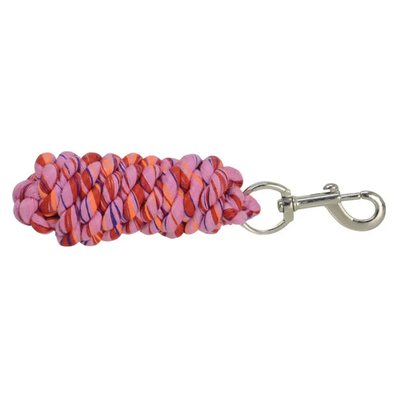 Hy Three Toned Lead Rope - Light Pink/Red/Orange