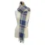 Hy Equestrian Ladies Supersoft Tartan Scarf - Soft Blue/Cream/Peach