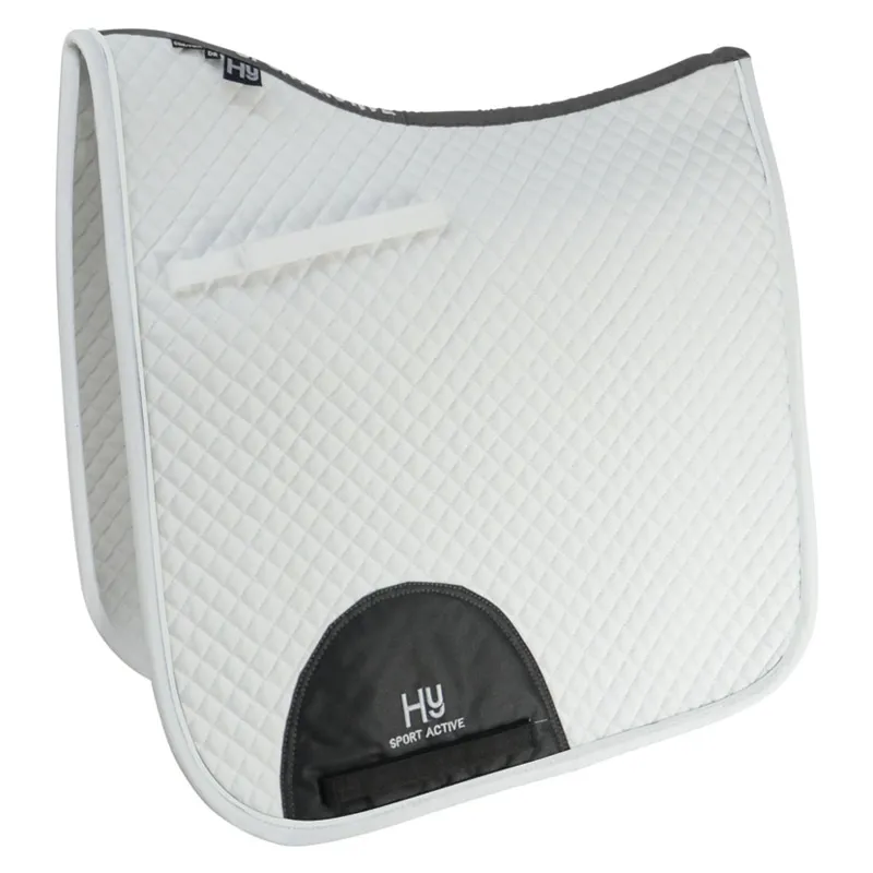 Hy Sport Active Dressage Saddle Pad - White