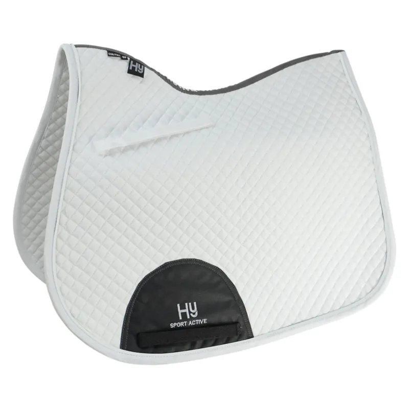 Hy Sport Active GP Saddle Pad - White
