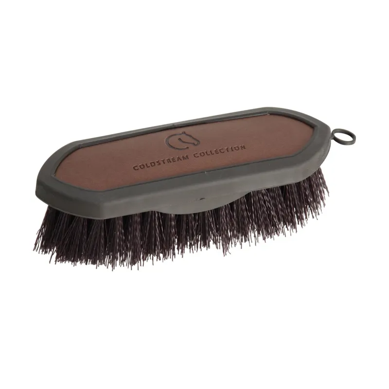 Coldstream Faux Leather Dandy Brush - Brown/Black