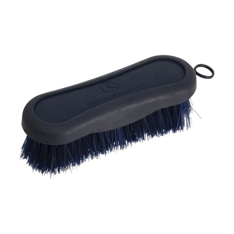 Coldstream Faux Leather Face Brush - Navy/Black
