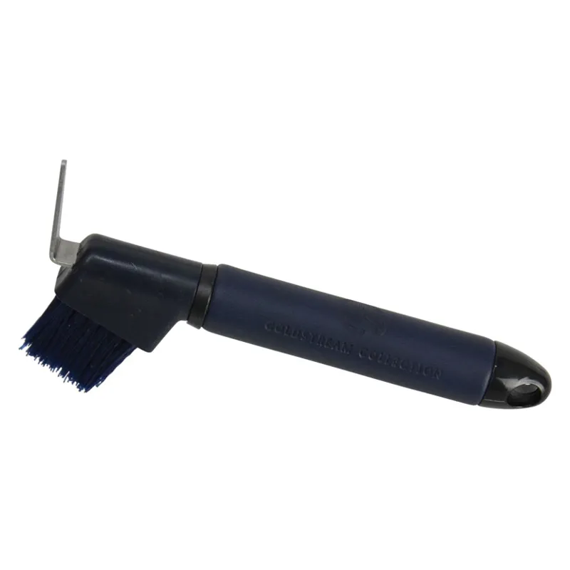 Coldstream Faux Leather Hoof Pick - Navy/Black
