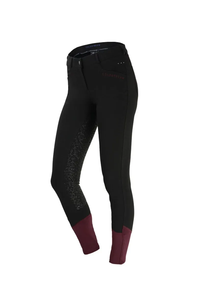 Coldstream Learmouth Ladies Breeches - Black/Windsor Wine