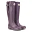 Rockfish Women's Tall Adjustable Matt Wellington Boots - Purple Grape