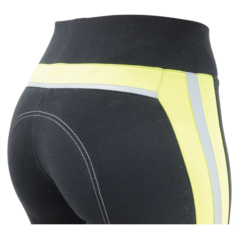 Hy Equestrian Reflector Ladies Breeches - Yellow/Black-2
