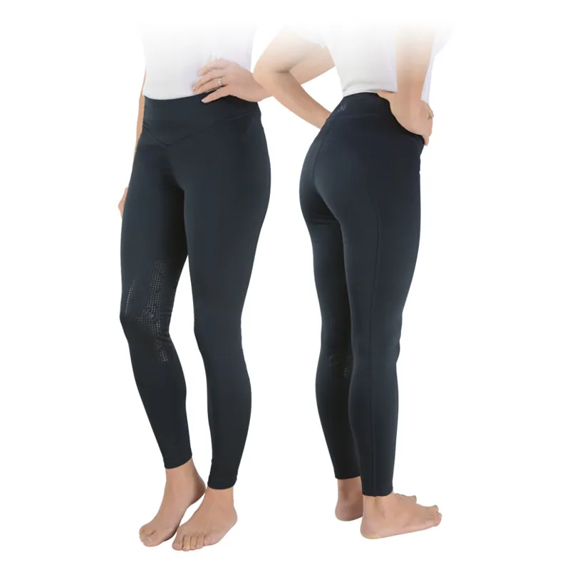 Hy Equestrian Oslo Softshell Riding Tights - Navy