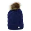 Hy Equestrian Saskatoon Knitted Bobble Hat - Navy/Peony