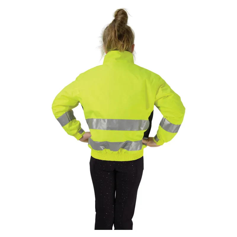 Hy Equestrian Reflective Waterproof Children's Blouson - Yellow-2