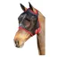 Hy Equestrian Mesh Half Mask Without Ears - Black/Red