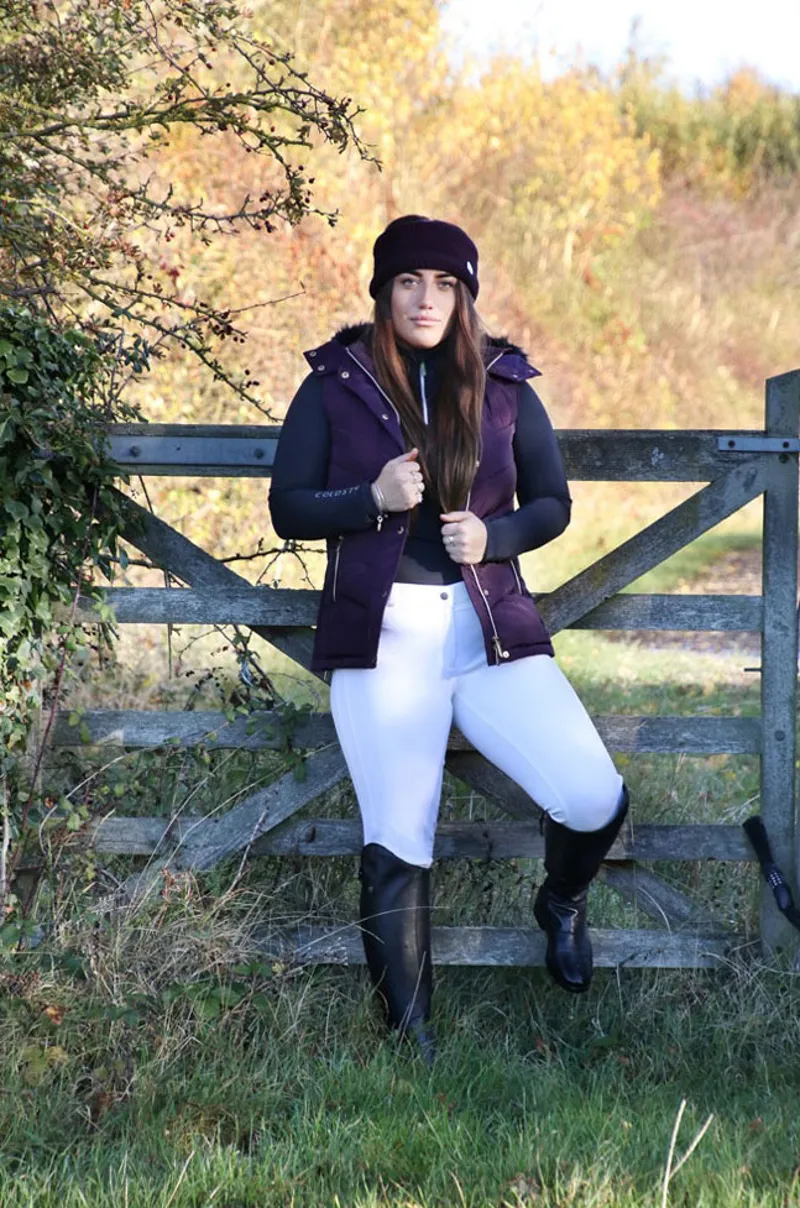 Coldstream Leitholm Quilted Gilet - Mulberry Purple-2