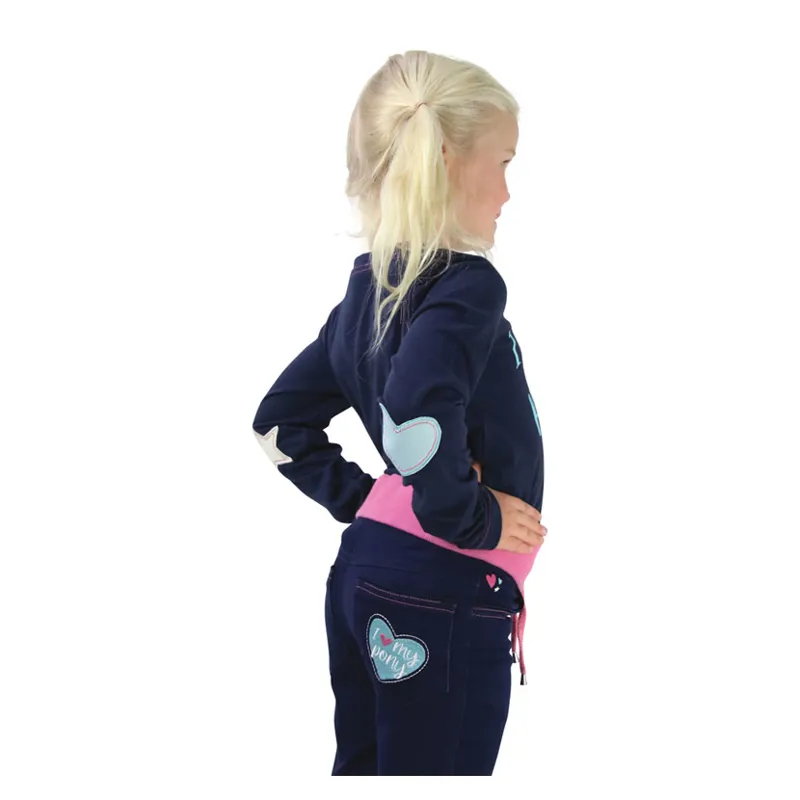 I Love My Pony Collection Long Sleeve T-Shirt By Little Rider - Navy-1