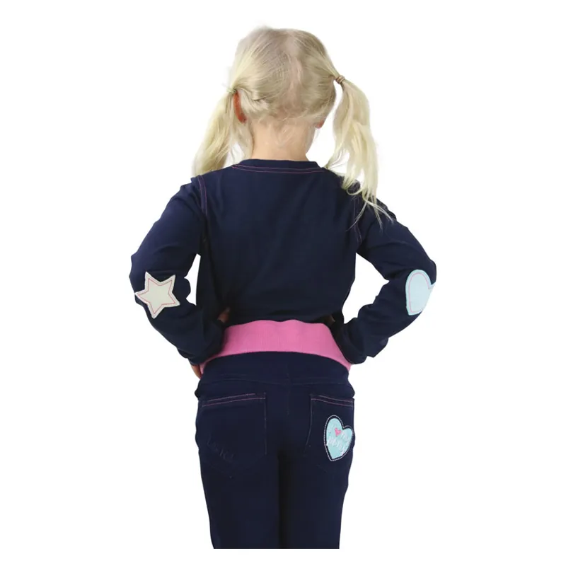 I Love My Pony Collection Long Sleeve T-Shirt By Little Rider - Navy-2