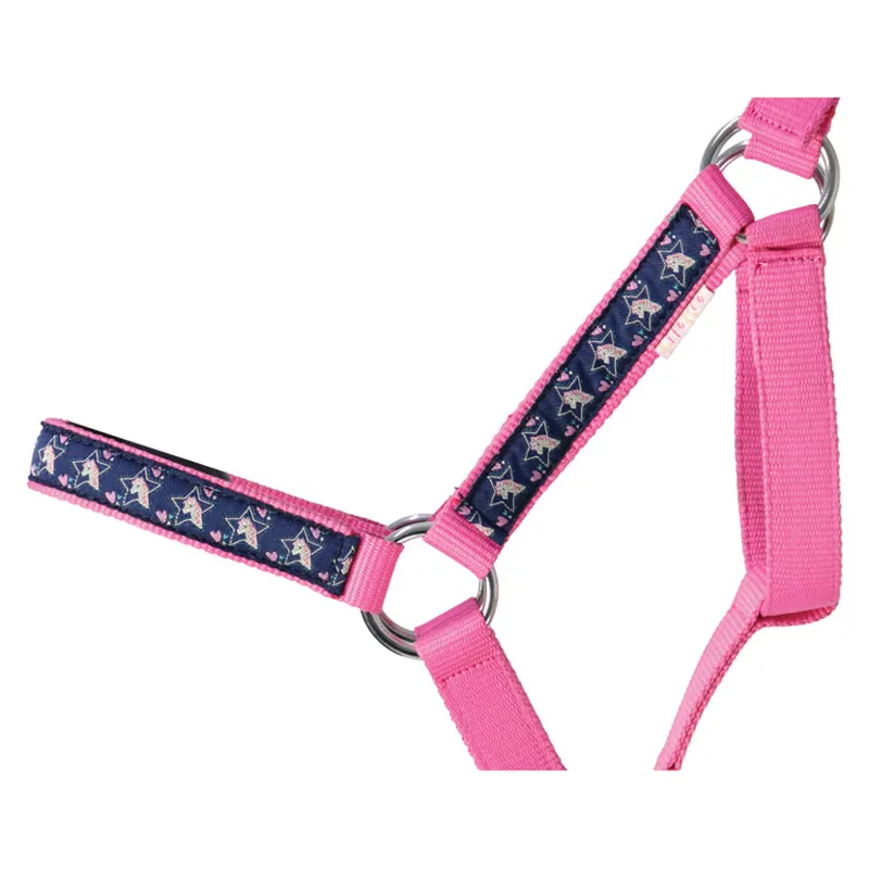 Hy Equestrian I Love My Pony Collection Head Collar and Lead Rope-1
