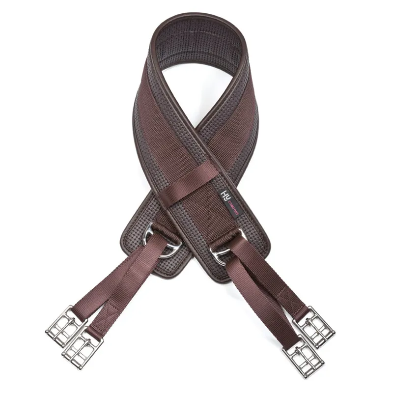 Hy Equestrian Humane Waffle Girth - Brown