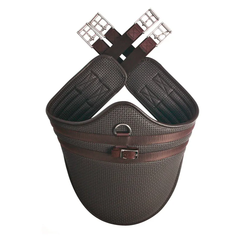 Hy Equestrian Waffle Stud Girth Long - Brown