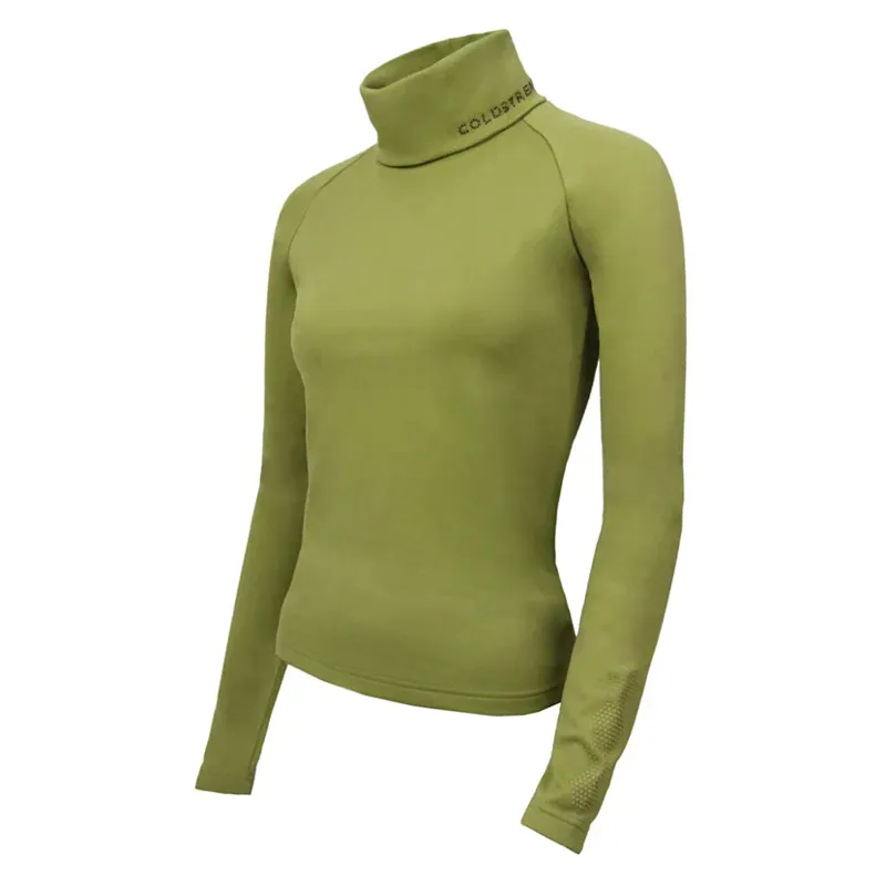 Coldstream Legars Roll Neck Top - Olive Green