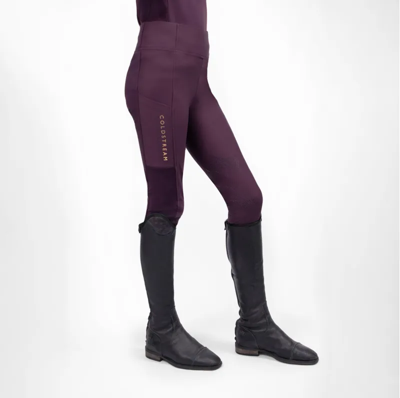 Coldstream Next Generation Ednam Riding Tights - Mulberry Purple