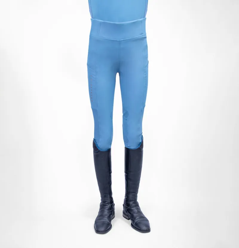 Coldstream Next Generation Ednam Riding Tights - Slate Blue-1