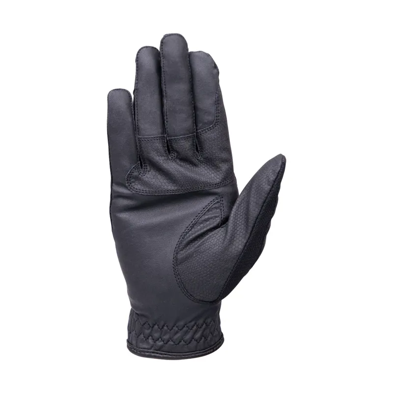 Coldstream Next Generation Blakelaw Diamante Riding Gloves - Black/Silver-1