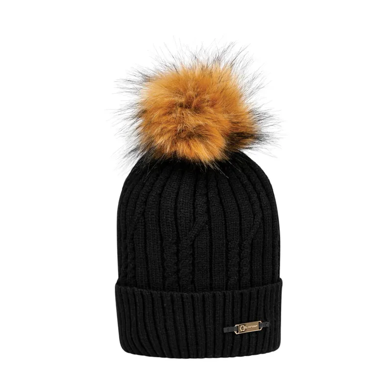 Coldstream Lamberton Bobble Hat - Black